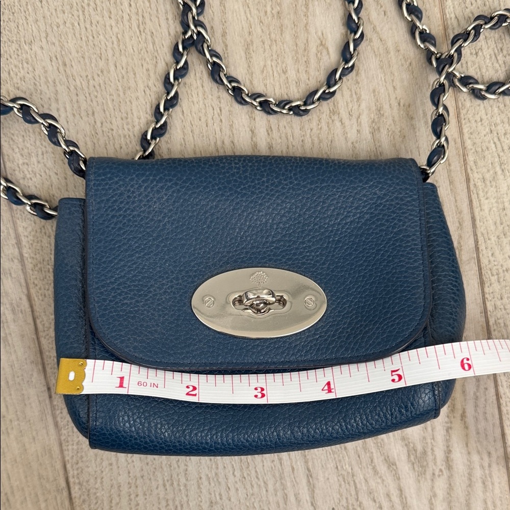 Mulberry Elegant Blue Leather Crossbody Bag - Picture 5 of 6
